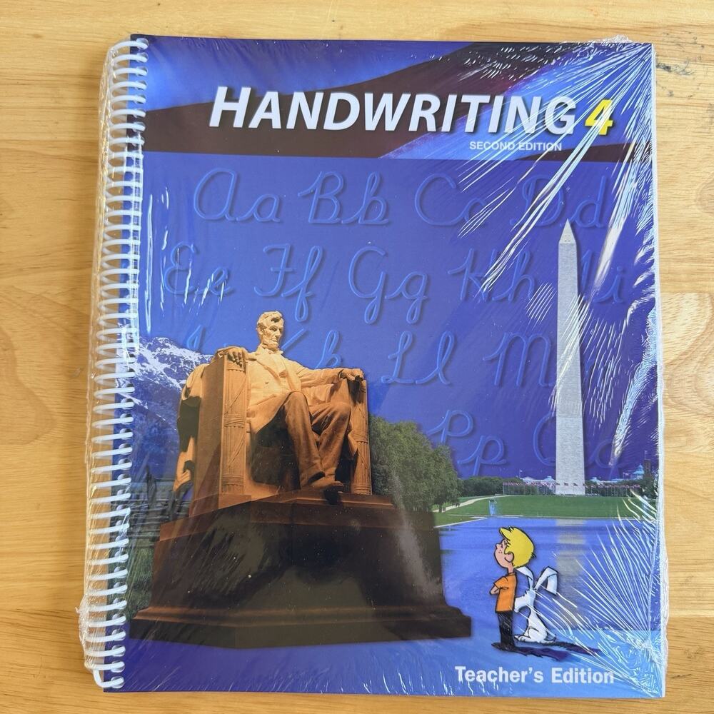 BJU Press Bob Jones Handwriting 4 Teachers Edition Homeschool Curriculum